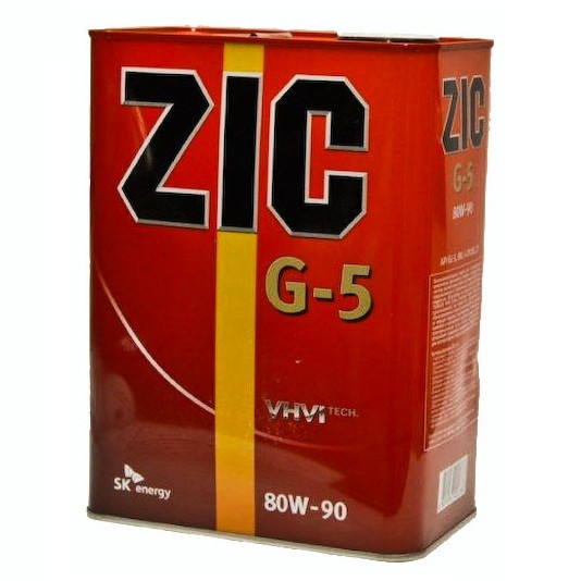 Масло з ZIC G-5 80W90 п/с (4л.) трансм зад.прив.