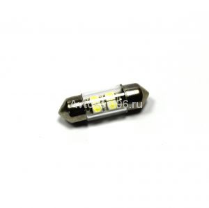 яСветодиод "Маяк"12V АС-4 БЕЛЫЙ (ном,салон)FE-T11*31S8.5 4SMD МАЛЫЙ ИНОМАРКИ