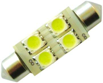 Светодиод  с/цок номер салон 24V 11*36 АС-4 БЕЛЫЙ FE-T S8.5 4 SMD