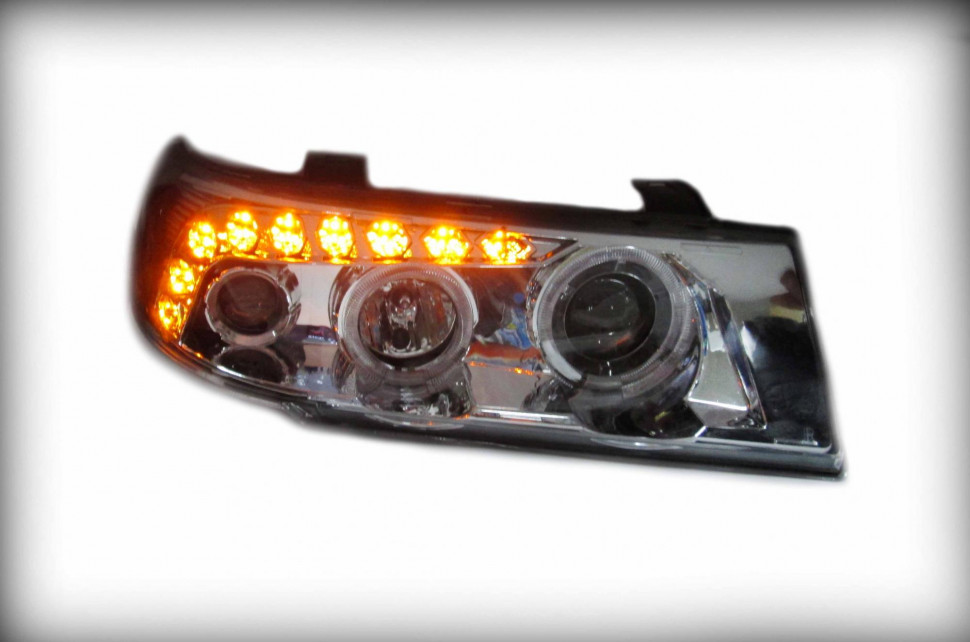 Фары 2110 PRO-SPORT ANGEL EYES линза хром стуман.фарой