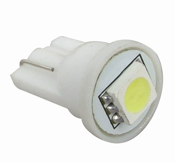 ЯСветодиод  б/ц 24V 5W  WHITE (1 SMD) Т10 W2.1x9.5d габарит