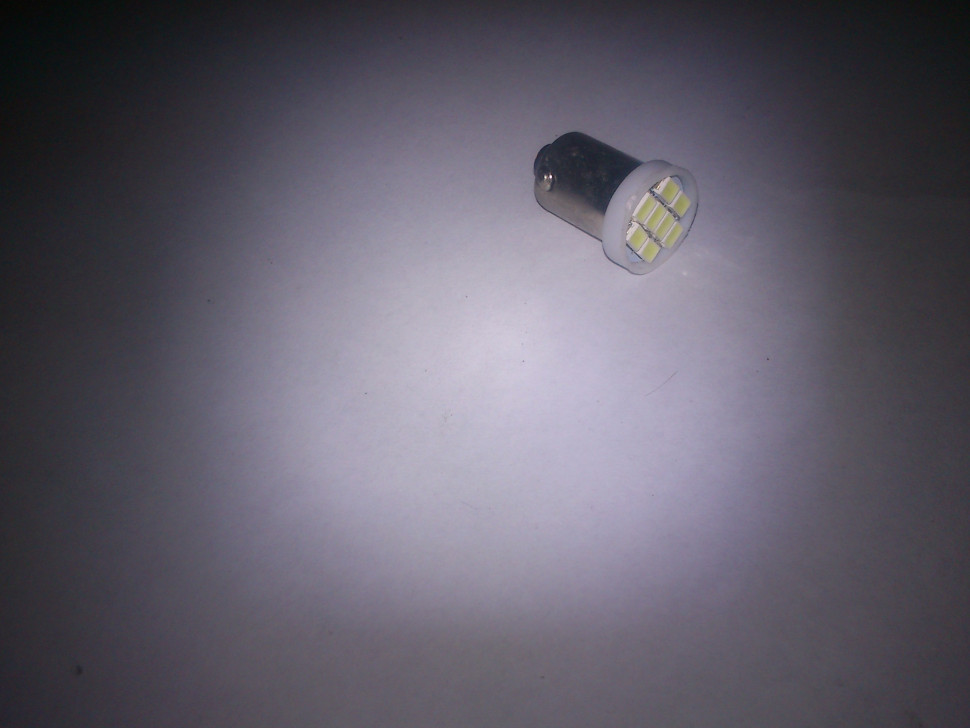 ЯСветодиод  с/цок 12V 5W WHITE 8SMD Т-8 5 ВА9S 5050диодов Маяк (габарит)
