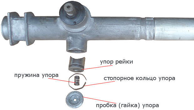 Кронштейн рулевой рейки 2108 (упор в сборе) (ДААЗ) ЗАЧЕМ