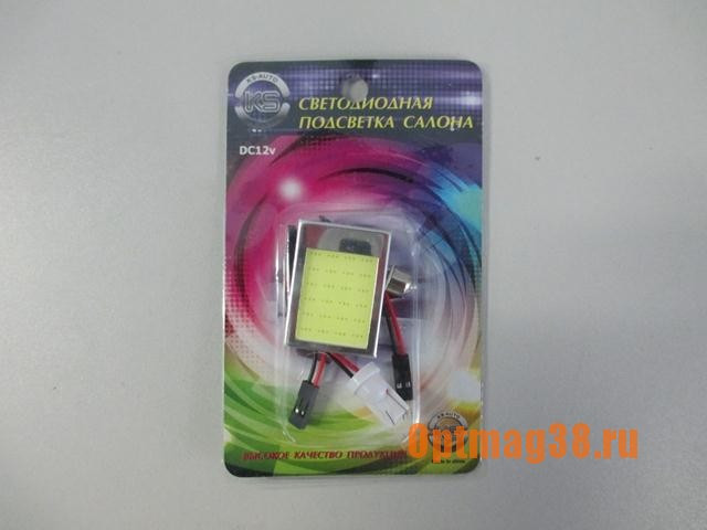 ЯСветодиод 12V36*26 WHITE ПАНЕЛЬ СВЕТОДИОДНАЯ (салон)