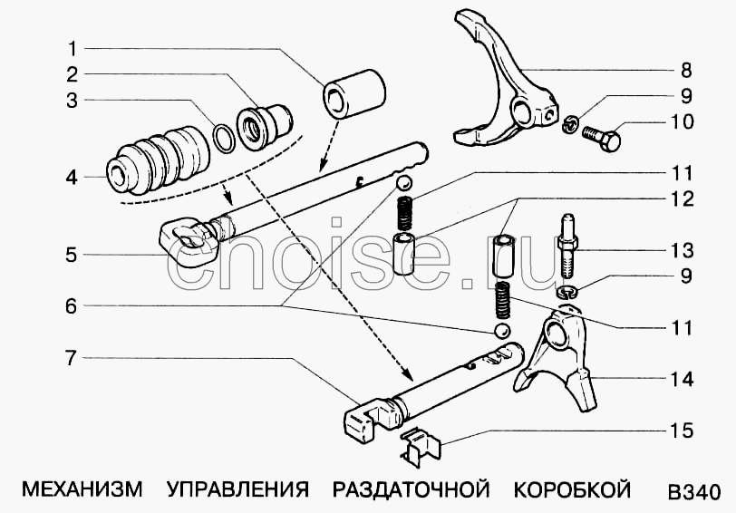 Шток РАЗДАТКИ 2123 ВИЛКИ ПЕРЕКЛЮЧЕНИЯ ПЕРЕДАЧ АВТОВАЗ