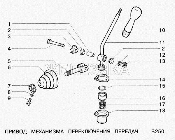 Пыльник КПП 2123 рычага перекл перед внутр (малень№-6)